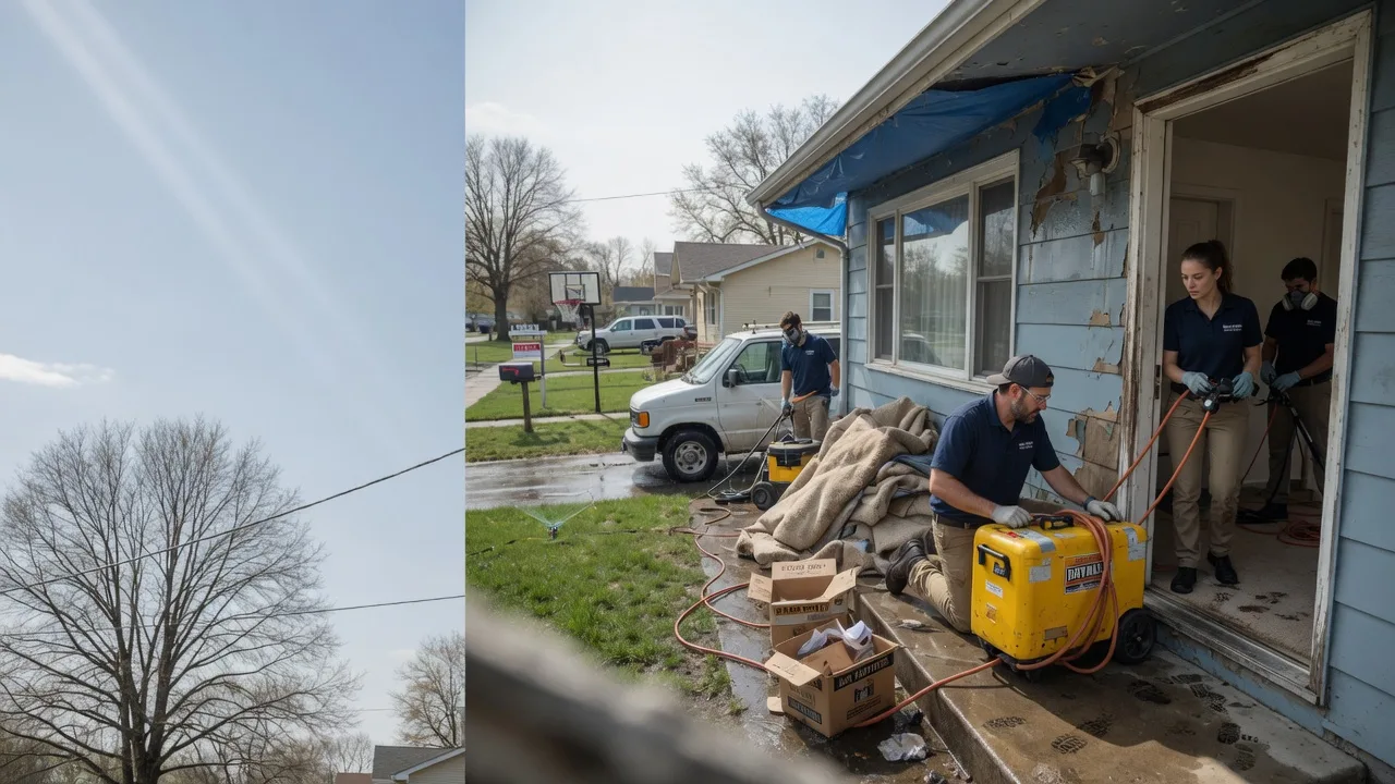 Basement Flood Cleanup in Farmersville, OH near me